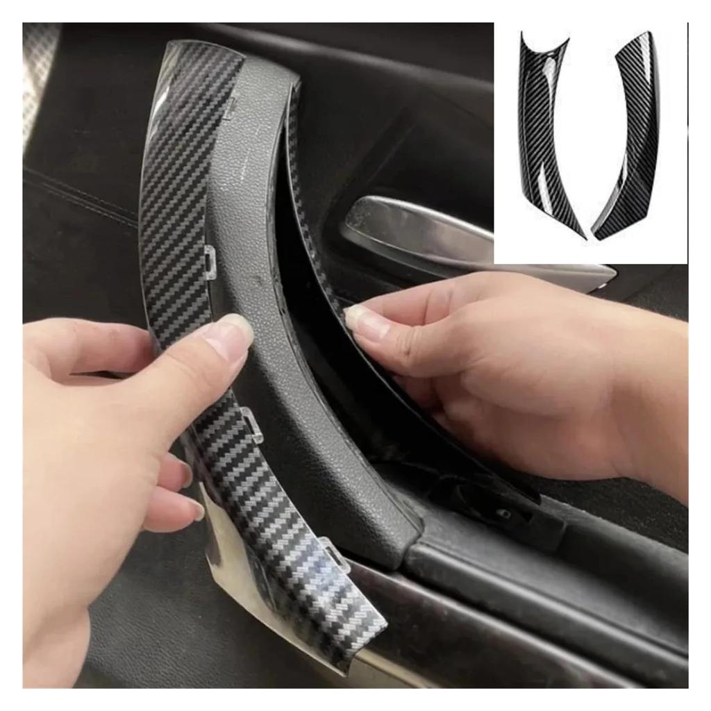 GRQAEQ Fit BMW E90 E91 E92 3 Series Carbon Fiber Left & Right Door