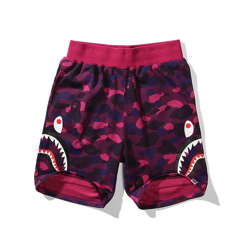 Мужские повседневные шорты Bape Shark Camo, летние пляжные boardshorts, 5 карманов, походные шорты, streetwear