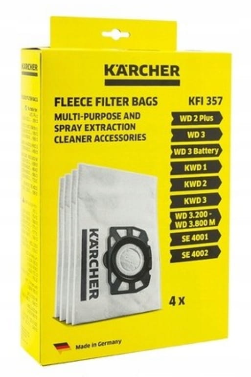 Karcher оригинальные нетканые мешки-пылесборники для пылесоса 4 шт.