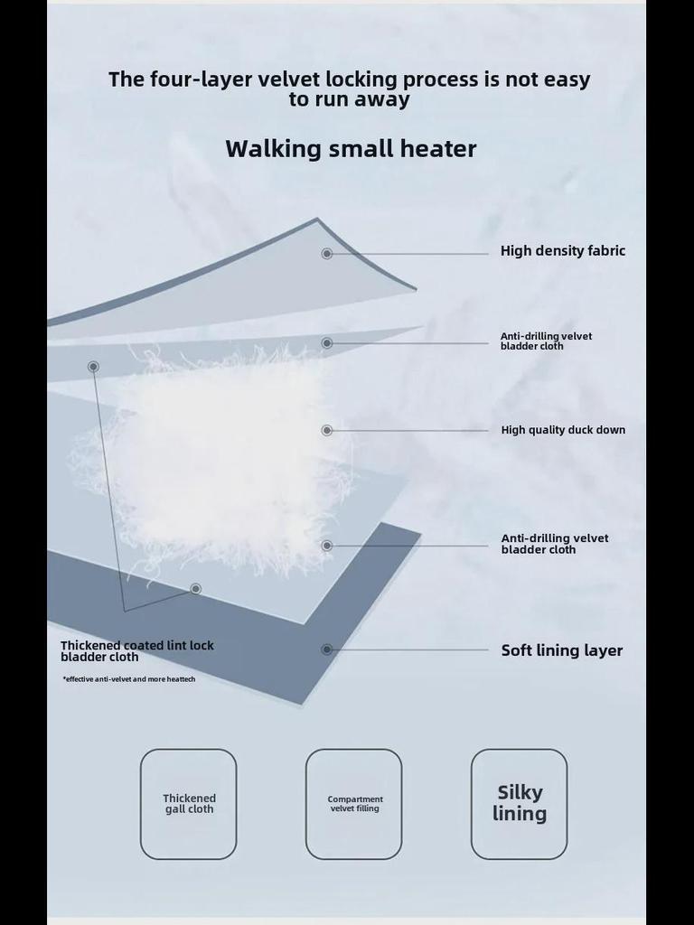 Мужская зимняя куртка средней длины с капюшоном на белом утином пуху 2024 года