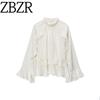 Za Autumn and Winter New Arrivals Women's Clothing Zr European and American Style Fashionable Versatile Layered Decorative Shirt 2234900 712