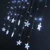 2M Звездные Гирлянды Рождественская Звезда Гирлянда Светодиодная Занавес Свадьба/Дом/Вечеринка/Сад/День Рождения Украшение Освещение