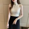Модный летний вязаный жилет без рукавов свитер женские топы тонкий черный белый вязаный топ женские жилеты свитера JJ14