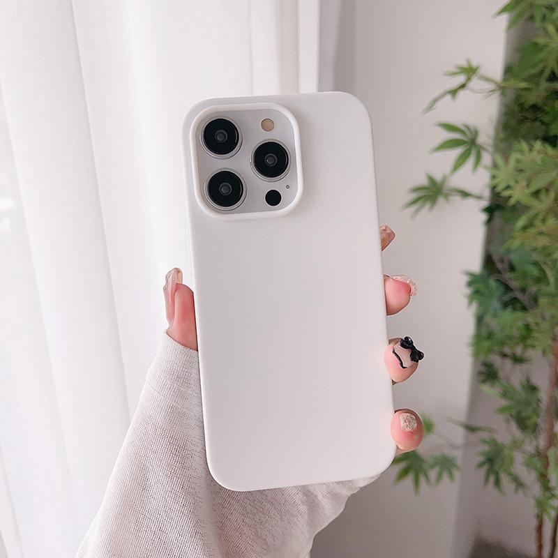 Матовый силиконовый мягкий чехол конфетного цвета для iPhone 16 15 14 13 12 11 Pro Max Plus Mini Роскошная ультратонкая задняя крышка Цветная оболочка