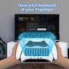 Беспроводной контроллер клавиатуры Bluetooth-совместимый контроллер Панель для чата Клавиатура Крепление для геймпада со встроенным динамиком для PS5 QWERTY