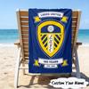 1PC Custom Name Beach Towel Leeds Crest Beach Towel, Suitable for Camping, Travel, Beach Accessories, Super Absorbent, Family Gift
