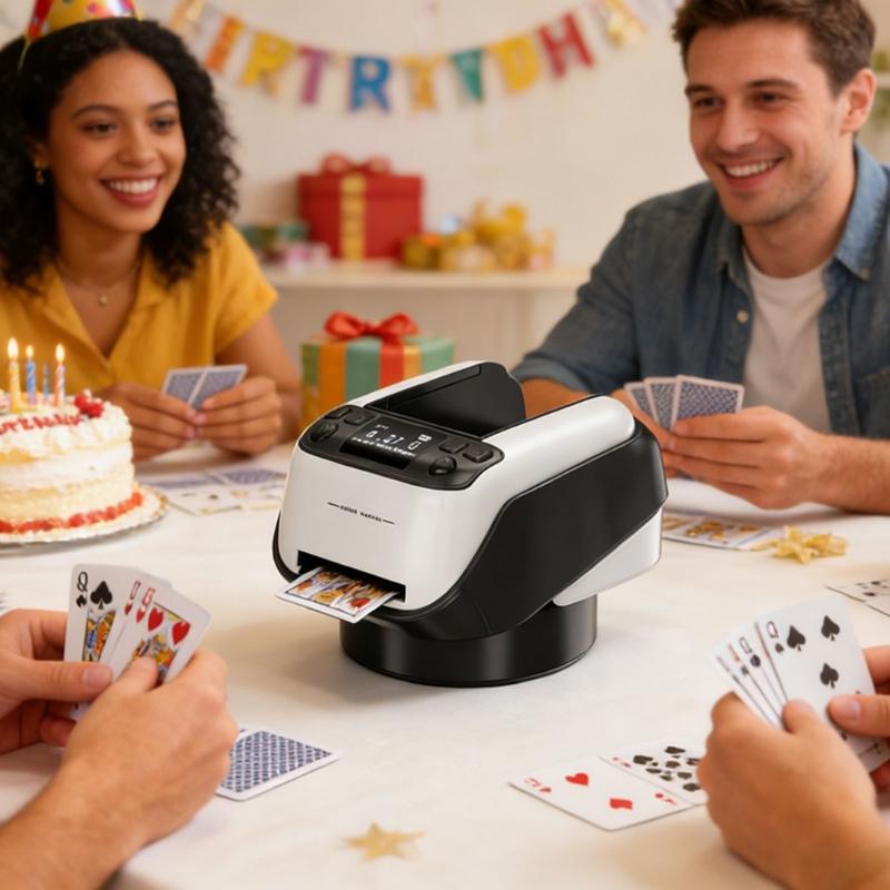Rechargeable Card Dealer Playing Cards Shuffling Dealing Tool Automatic Card Shuffles Dealer Machine Party Poker Device