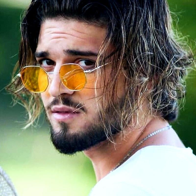 New Classic Octagon Square Sunglasses Women Luxury Fashion Metal Frame Unisex Men Designer Eyewear