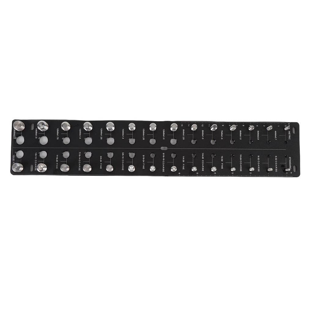 Thread Checker 28 Hole Metric Standard Board Metal Commonly Used Nut Screw Identifier Gauge Thread Checker Gauge Thread Checker