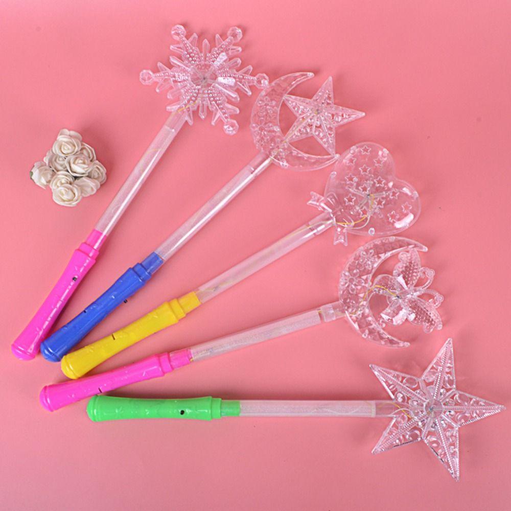 Трюки, уличные игрушки, светодиодная мигающая волшебная палочка со звездой, пентаграмма, вспышка, светящаяся волшебная палочка, вспышка