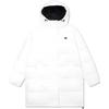 Levis FW22 Solid Color Mid-Length Hooded Down Jacket Women Outerwear White A3287-0001