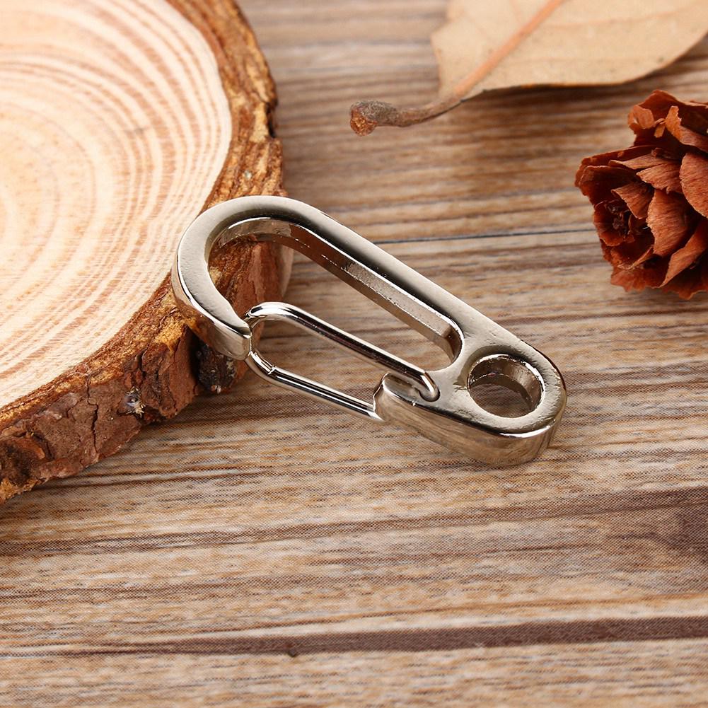 Брелок для ключей с пряжкой из нержавеющей стали для кемпинга и пешего туризма