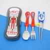 Lilpang Marvel Extreme Correction Chopsticks Spoon Fork Case Set MV7222, Mac Strike, Spoon+fork+chopsticks+case, 1 Set, Korean Popular Tableware