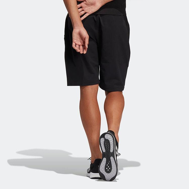 adidas Простые однотонные спортивные шорты мужские, черные, HE9932