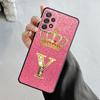 Чехол с золотым и розовым бриллиантом и короной для Samsung Galaxy A14 A73 A53 A71 A51 A31 A33 A22 A12 A21s A13 A32 A52s A72 A52 A23