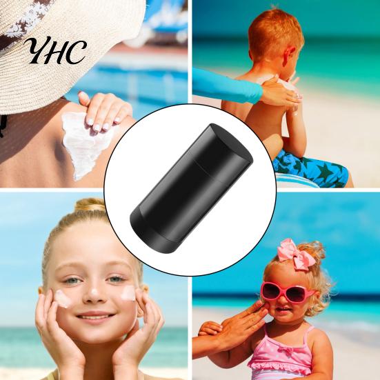 Empty Deodorant Stick 10Pcs 15/30/50G Container DIY Sunscreen Refillable Bottle Reusable Balm Tube Twist-up Bottom Filling Plastic Cosmetic