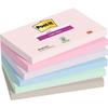Notes Post-it Super Sticky - Soulful - 76 X 127 Mm - Lot De 12 - 90 Feuilles - 6 Couleurs Assorties