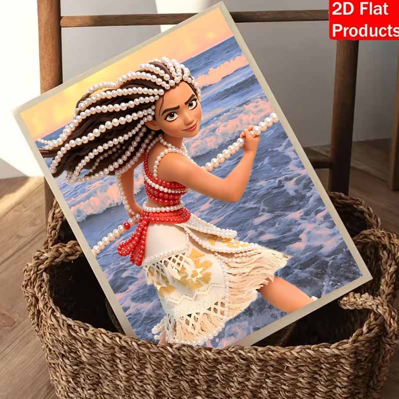 Disney Moana Творческий набор для жемчужной живописи 5D DIY Мозаика с жемчужной вышивкой Набор для вышивки крестом для домашнего декора