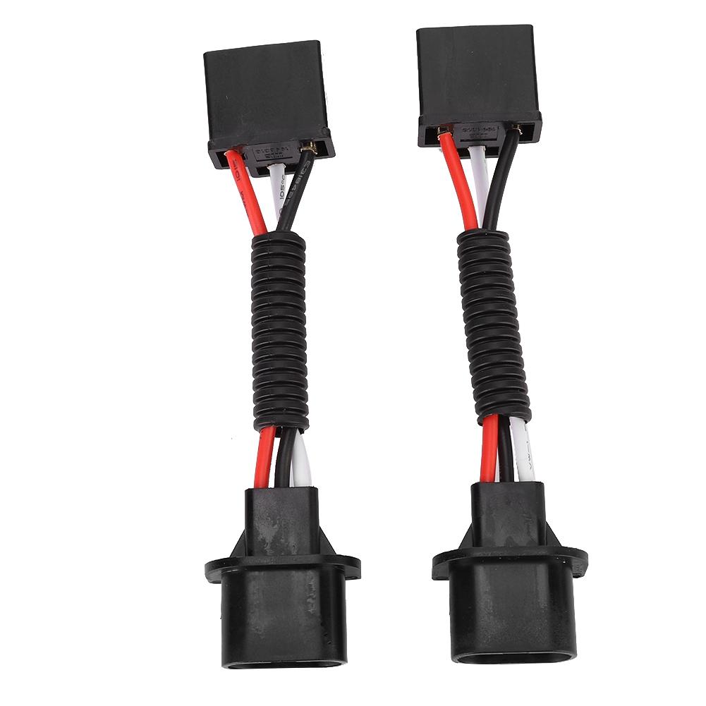 2pcs for H13 Male to H4 Female Adapter 75W Headlight Conversion Cable Fit for