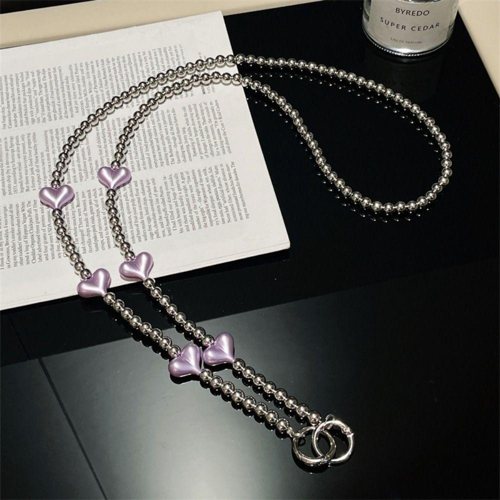 Sweet Mobile Phone Chain Long Beads Phone Strap Fashion Cellphone Lanyard Phone Accessories