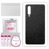 apgo Protective Skin Sticker for the Back Compatible with Huawei P30, Wrap Film, Foil, Vinyl - Pattern Black Honeycomb