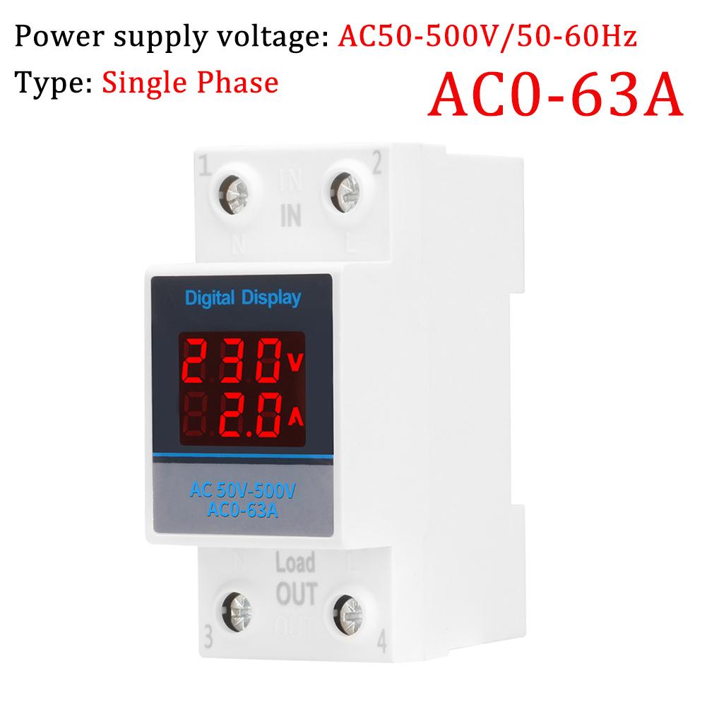 3 Phase 4 Wires Electricity Usage Meter 50/60HZ KWh Meter AC 3*127/220V Energy Consumption Monitor LCD Backlight for Home Office