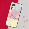 Personalised Name Rainbow For POCO F5 X3 X5 Pro F3 F4 M5s X4 GT Case For Xiaomi 13 14 Pro 11T 12T 13T Pro 12 Lite 12X