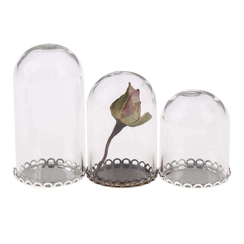 Стеклянный колпак для кукольного домика 25 мм со стеклянной бутылкой с подвеской в ​​базовых стеклянных флаконах