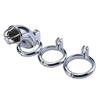 Delay Ejaculation Metal Chastity Belt Penis Ring Cock Lock Bondage Chastity Devices Scrotum Bondage Cock Cage Sex Toys For Men
