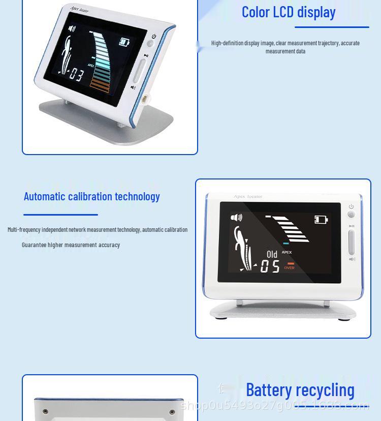 Portable Root Canal Length Measuring Device with Large Color Screen.