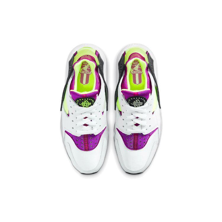 Nike Air Huarache Magenta 2021 Women Sneakers Purple White Neon-Yellow DH4439-101