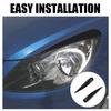 1 pair Headlamp Eyebrows Eyelids Spoilers For Vauxhall Corsa D 2006-2014