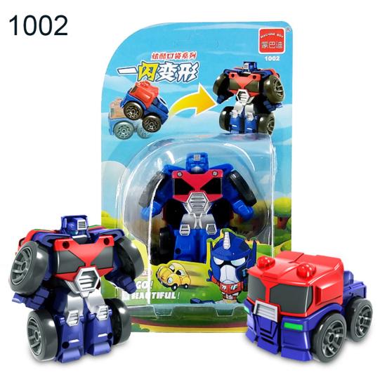 Mini Deformation Car Robot Transformable Inertia Truck Model Interactive Kid Toy