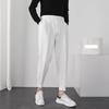 Модные мужские повседневные брюки с эластичной резинкой на талии, тонкие узкие брюки в корейском стиле, плиссированные зауженные мужские брюки-блейзеры, брюки, уличная одежда