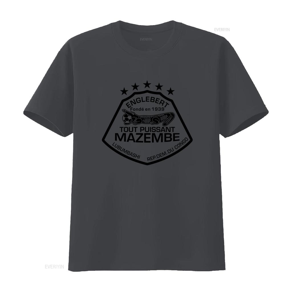 TP Mazembe Sport T Shirt Congo Englebert Founded 1939 All Powerful Design Cotton vintage graphic fashion Slightly