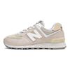 New Balance Nb 574 Универсальные Удобные Низкие Повседневные Кроссовки Унисекс кроссовки Молочно-белые U574FOG-D