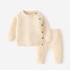 Baby Clothes Sets Ensembles Cotton Spring Newborn Boy Girl Infant Clothing Pants Knitted Sweater Baby Pajamas Sets