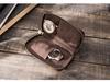 CONTACTS FAMILY Two-Piece Top Grain Cowhide Watch Pouch - Handmade Storage for Couple's Wristwatches