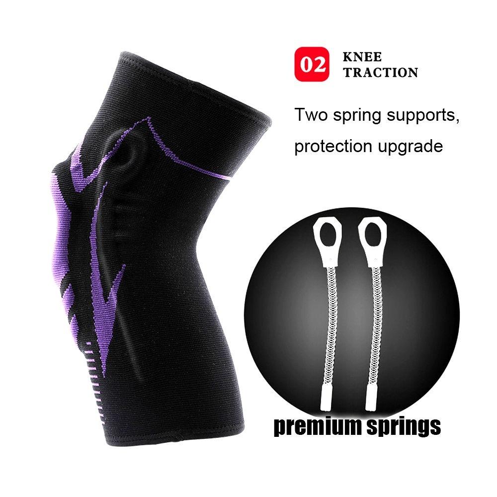 1 пара наколенников с гелевыми подушечками для надколенника и боковыми стабилизаторами, наколенники для разрыва мениска, ПКС, артрита, облегчения боли в суставах