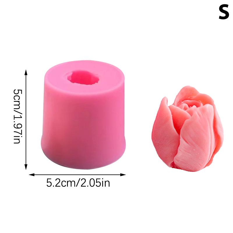 Креативная форма для свечи «Тюльпан», ручная работа, форма для мыла «Сделай сам», силиконовая форма для свечи «Цветок», принадлежности для мыла, декоративная форма