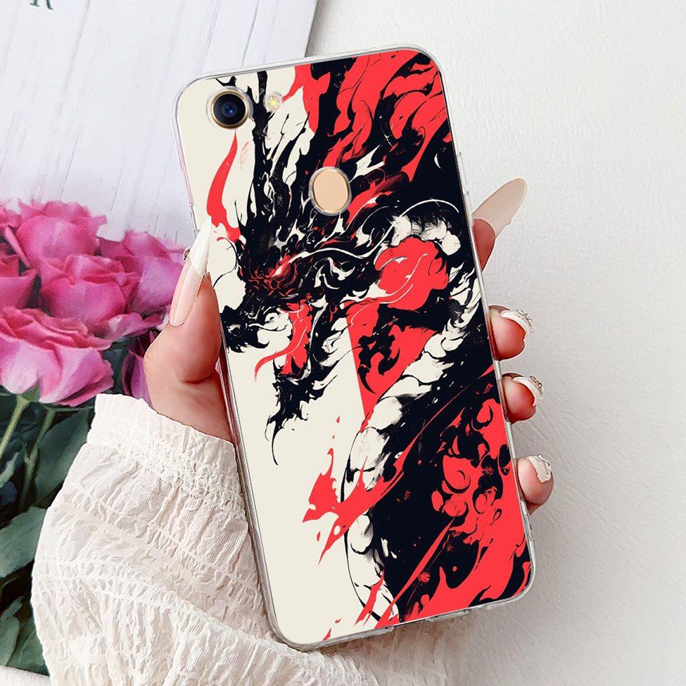 Clear Casing For Oppo F5 CPH1723 CPH1727 Cover For Oppo F5 Youth Case CPH1725 Luxury Butterfly Love Fashion Cool Lion Painted