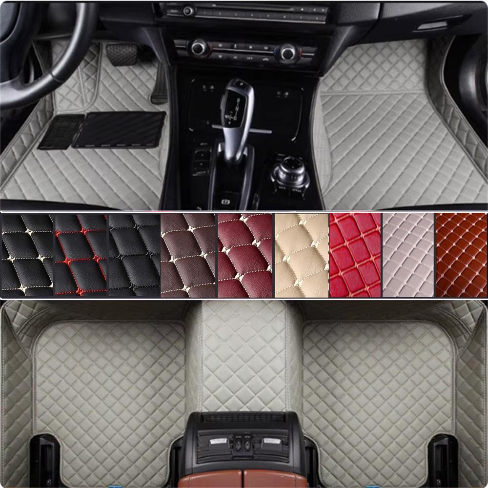Custom Car Floor Mats For DS7 DS9 DS6 Auto Leather Waterproof Carpets Foot Coche Accessorie Floor Liners
