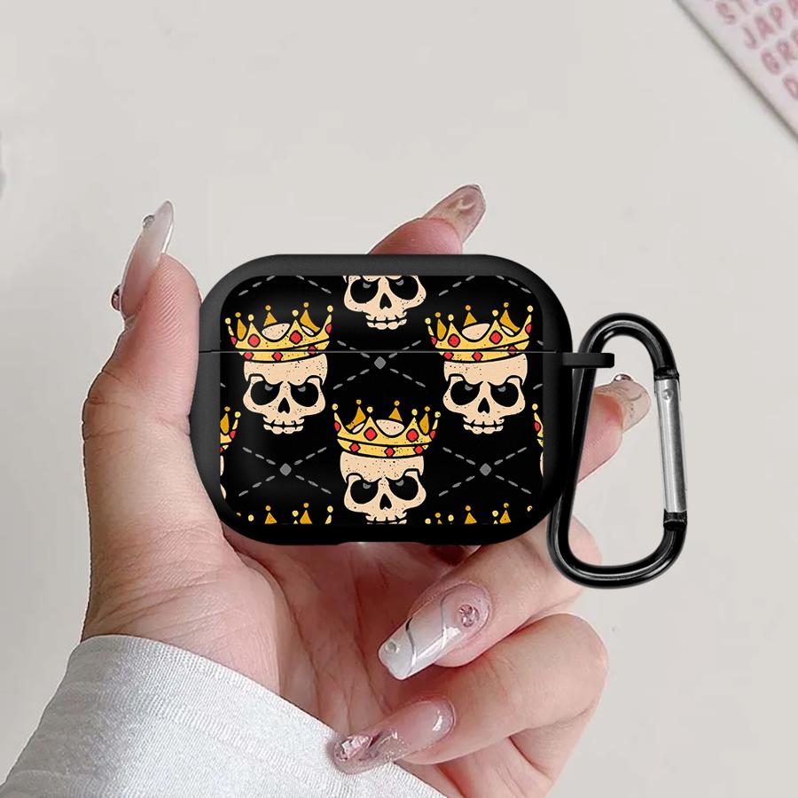 Модный Чехол с Граффити Черепом для Airpods Pro3 2 Pro2 3 Pro 4 1 Чехлы-Крышки для Наушников