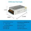 220V to 24V/12V/5V DC LED Power Supply Transformer for LED Strips, 2A/5A/10A/15A/20A