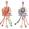 Монтессори Интерактивные развивающие детские сенсорные игрушки на веревке Маленькая силиконовая развивающая игрушка