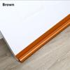 DIY Single Side Door Seam Draft Stopper Adjustable Wear-resistant Leather Door Seal Strip