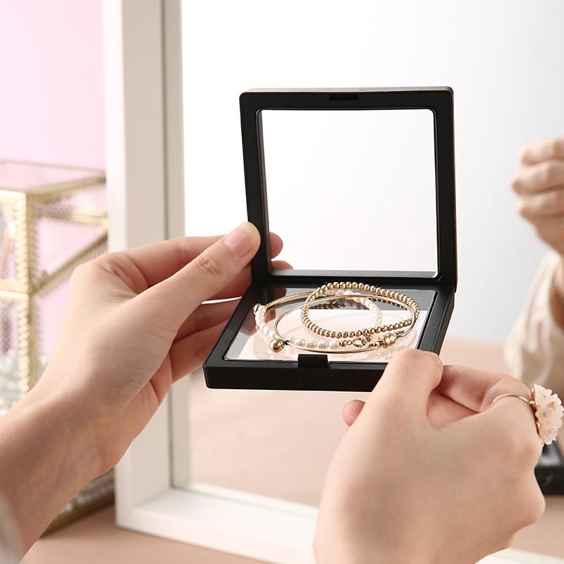 Подставка для ювелирных изделий, колец, сережек, коробка, полиэтиленовая пленка, держатель для кулонов, монет, значков, медалей, футляр для презентаций с россыпью бриллиантов и драгоценных камней