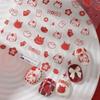 New Year National Trendy Style Cute Relief Spring Festival Nail Stickers