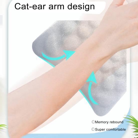 Эргономичный коврик для мыши с подставкой для запястья Износостойкое дышащее нескользящее основание Память для снятия стресса