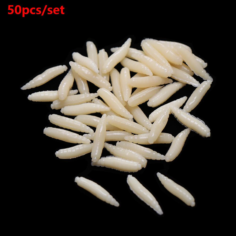 Toughness Silicon Maggots Shape Tackle Worm Fishing Bait Bionics Soft Lures Road Asia Bait